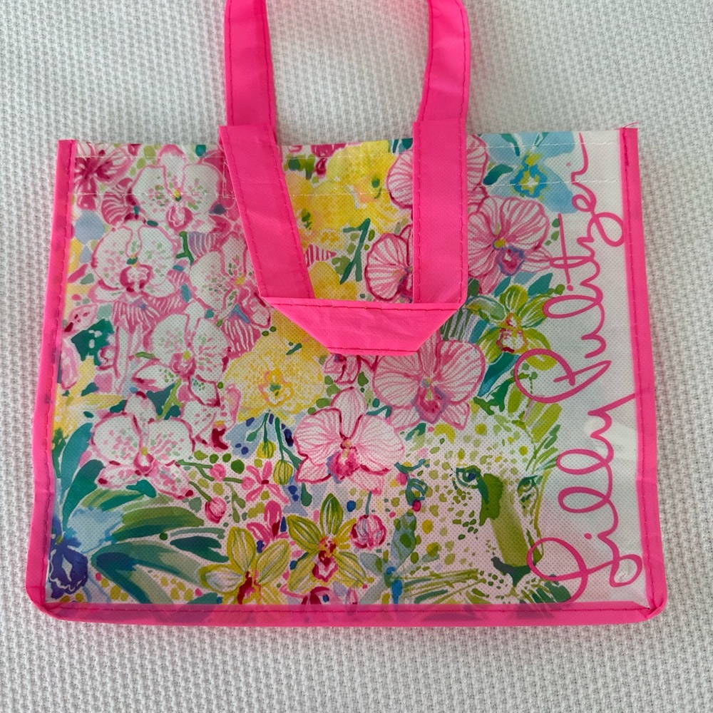 Lilly Pulitzer Pink Floral Tote Bag